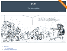 Tablet Screenshot of phpthewrongway.com